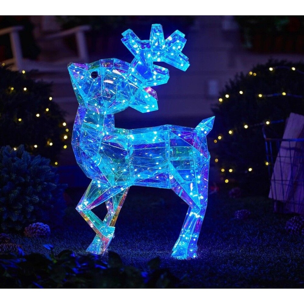 Kringle Express 29" JUMBO Holographic In/Outdoor Figure w/Remote Deer